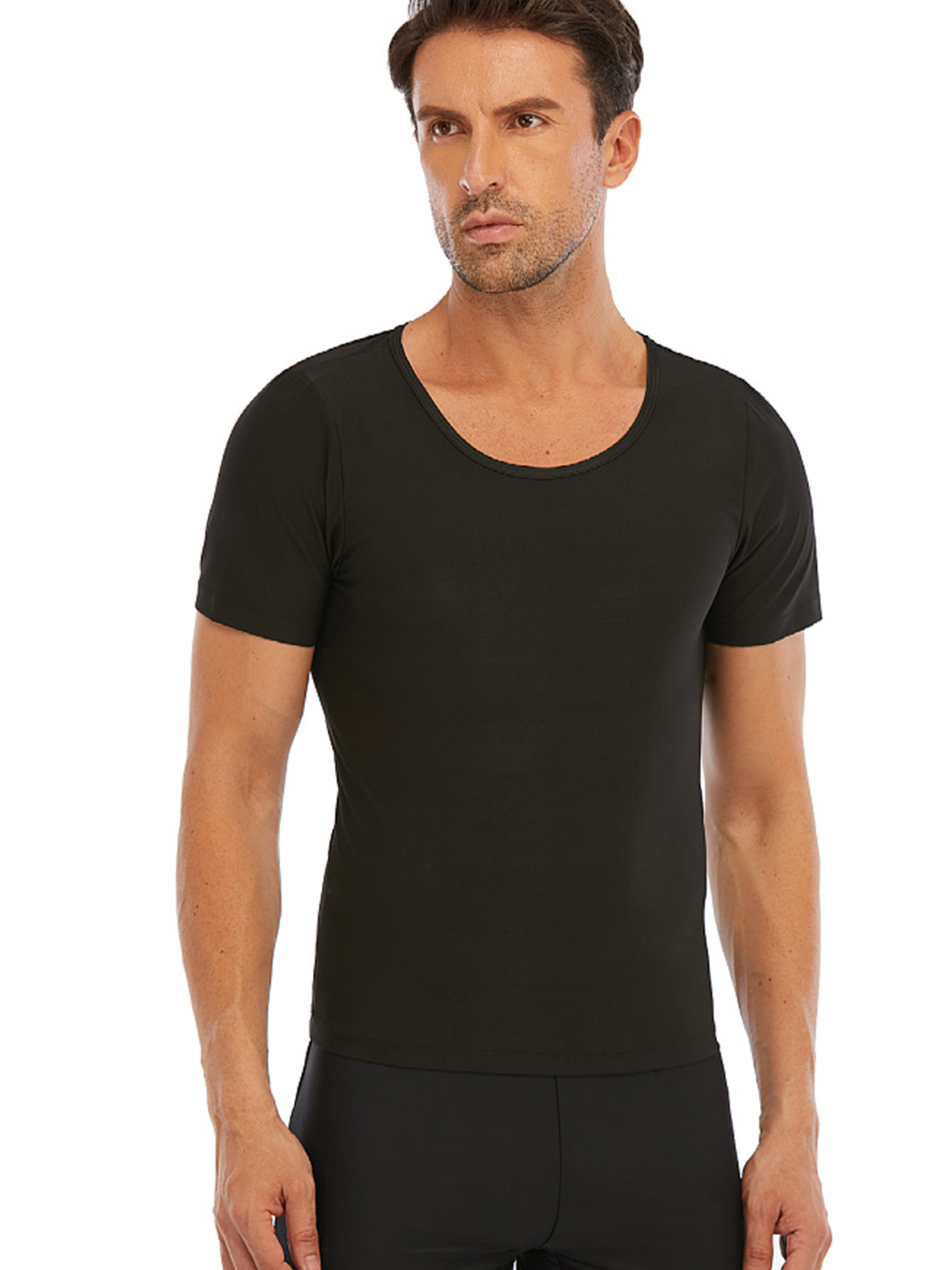3XL Black Neoprene Long Sleeve Sauna Shaper Sweat Shirt Plus Size