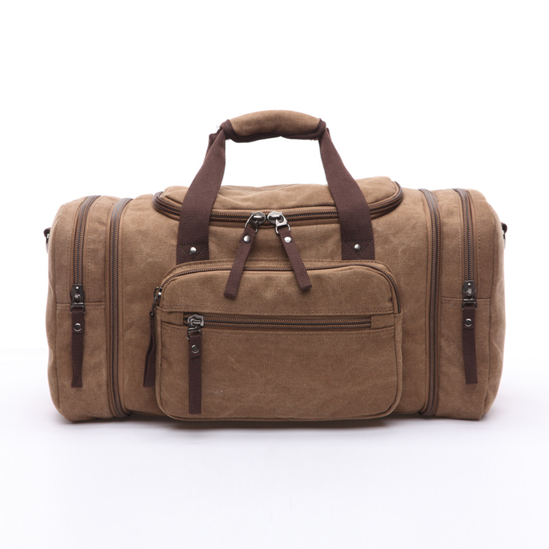 

1pc Casual Vintage Large Capacity Canvas Travel Bag