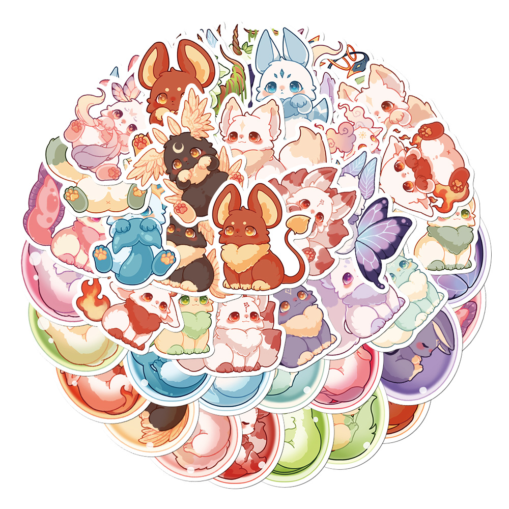 Cute Kawaii Chibi Pokemon 50 Stickers. -  Portugal