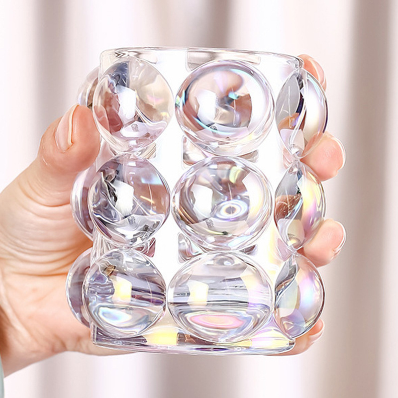 Bubble Brush Holder Clear Glass Cup  Fun and Unique Home D¨¦cor – Anna-Kaci