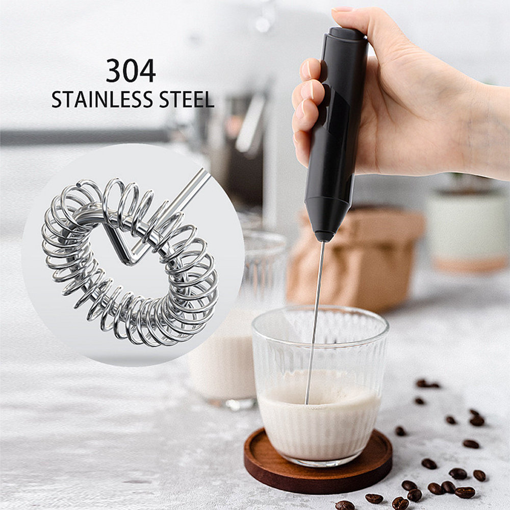 Electric Mini Egg Beater Drinks Milk Coffee Frother Handheld Foamer Whisk  Mixer Stirrer
