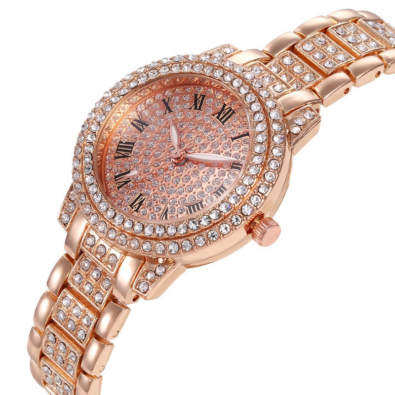 Reloj Para Mujer Pulsera De Acero Inoxidable Con Esfera De Diamantes De  Cristal