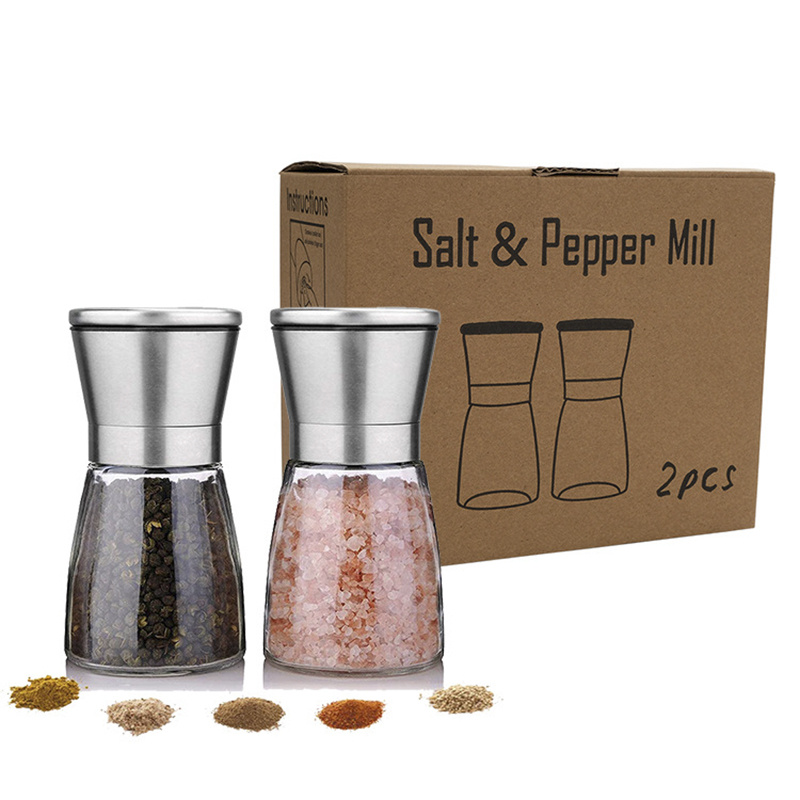 ground salt and pepper shakers