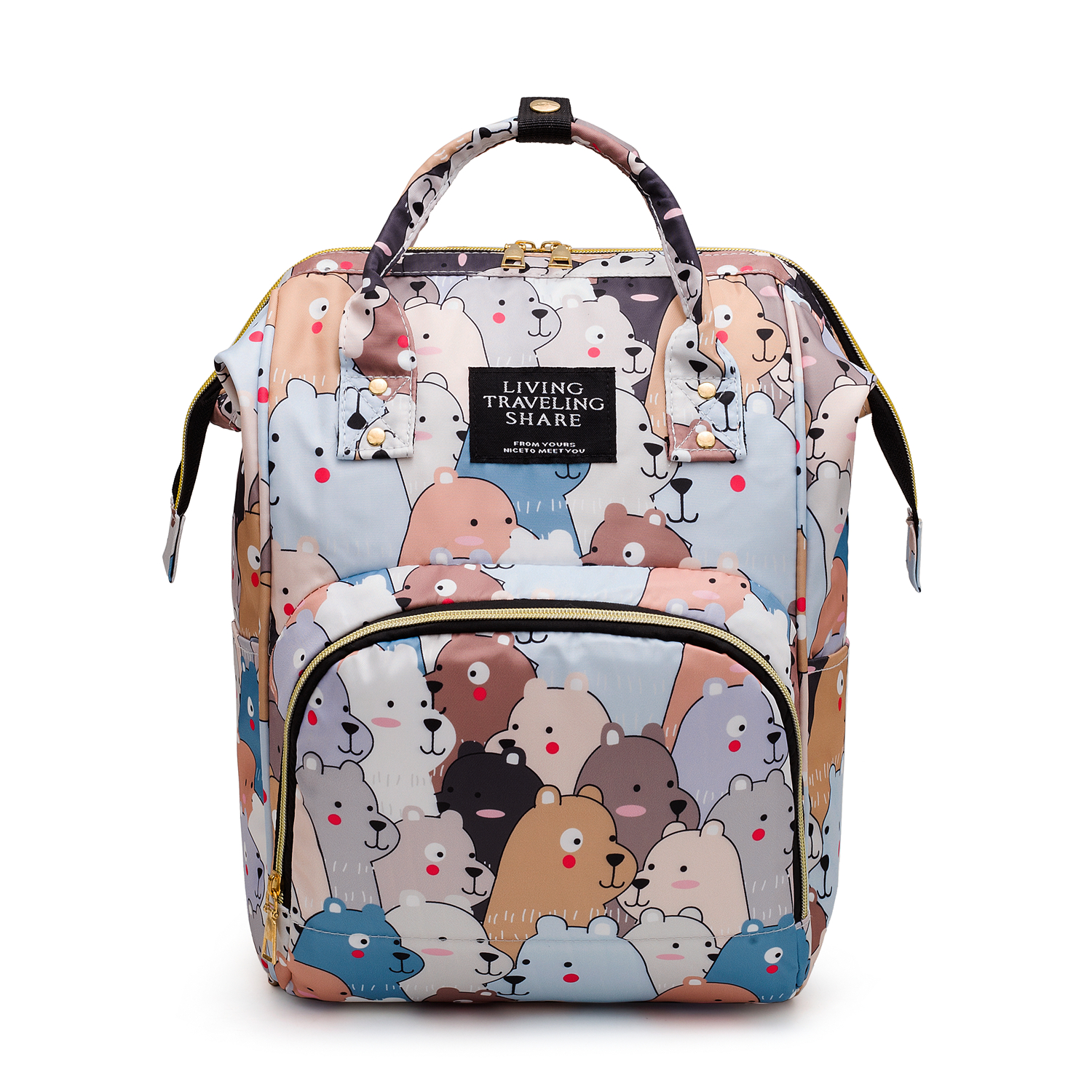 Large Capacity Lightweight Nylon Mommy Bag Backpack