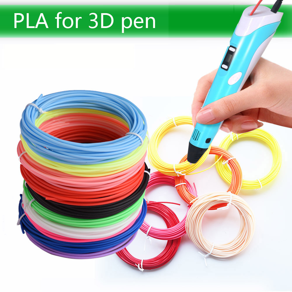 Filament de Stylo 3D 20 Couleurs Filament PLA 1.75 mm Fil Stylo 3D