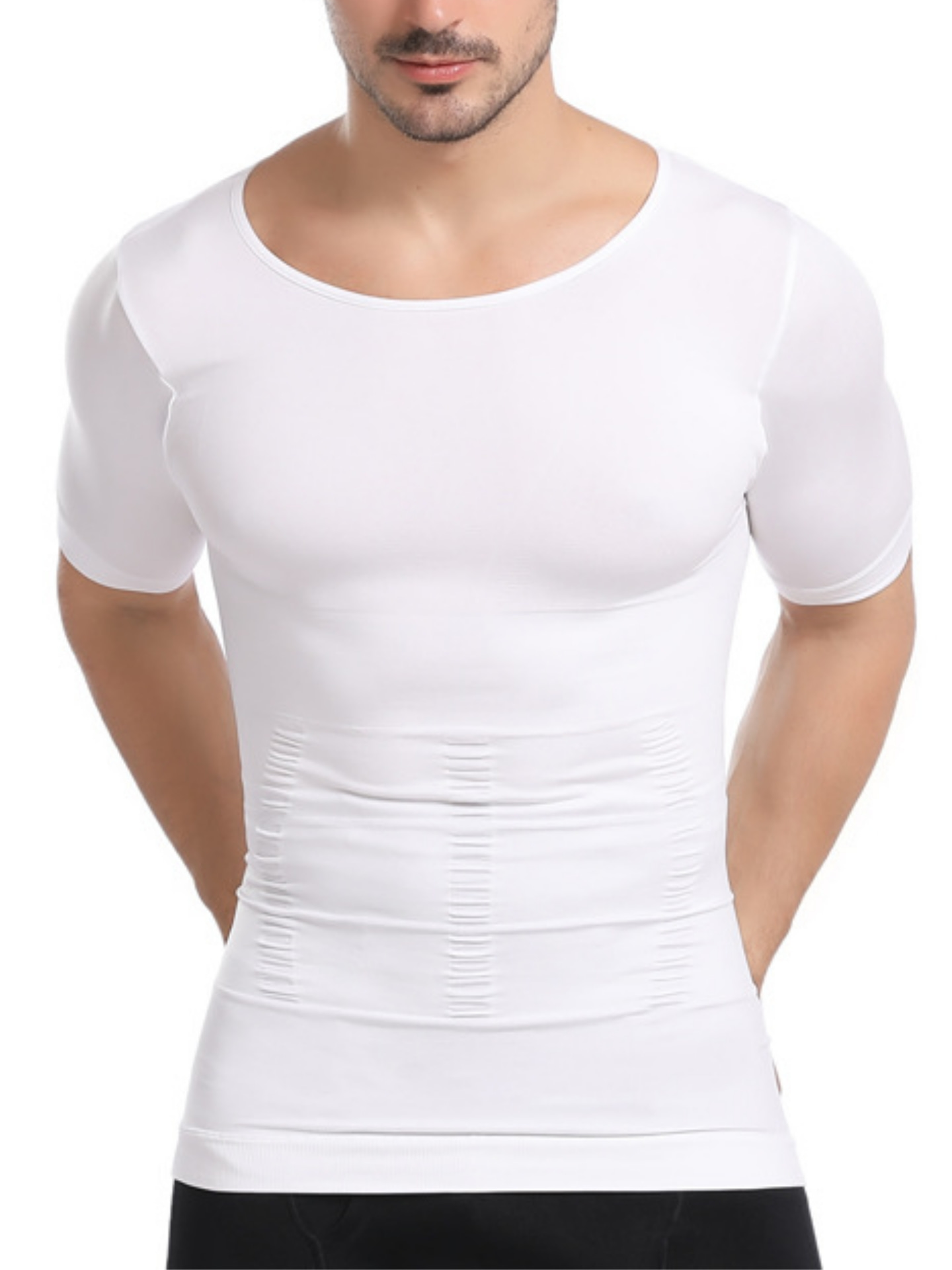 Men's Shapewear Vest Seamless Abdomen Slim Shirt - Temu