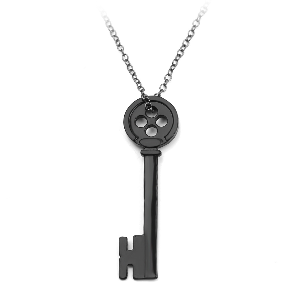 button key necklace