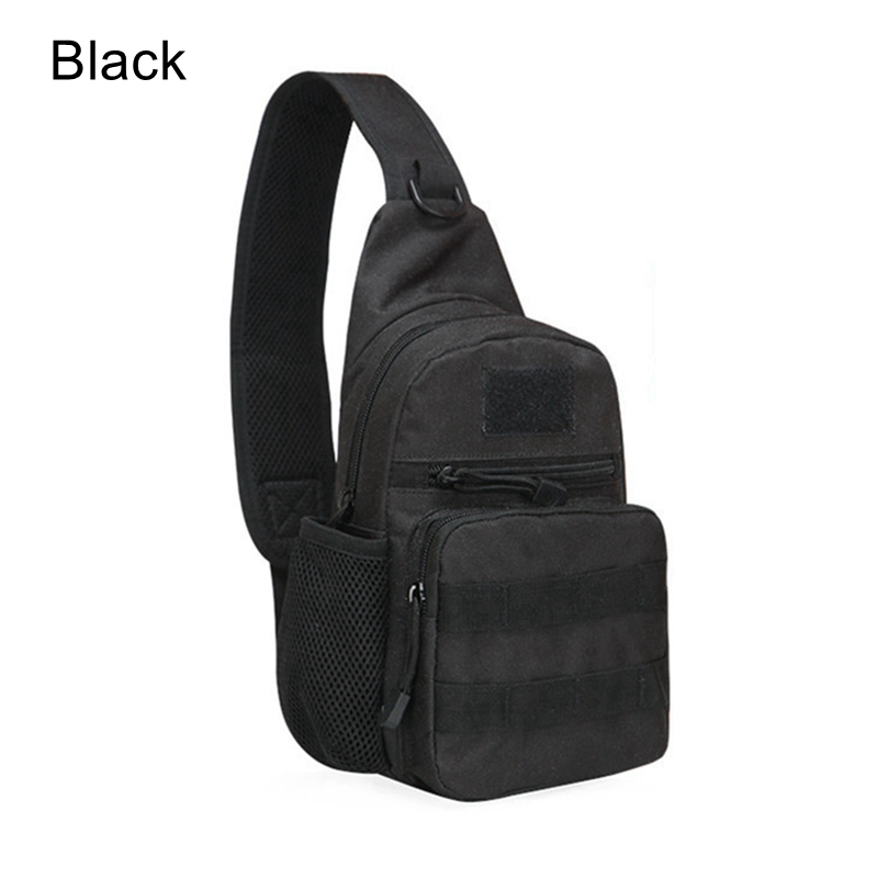 (Black) Tactical Army Shoulder/Men Sling Crossbody Molle Bags/Travel Hiking Hunting Military Backpack