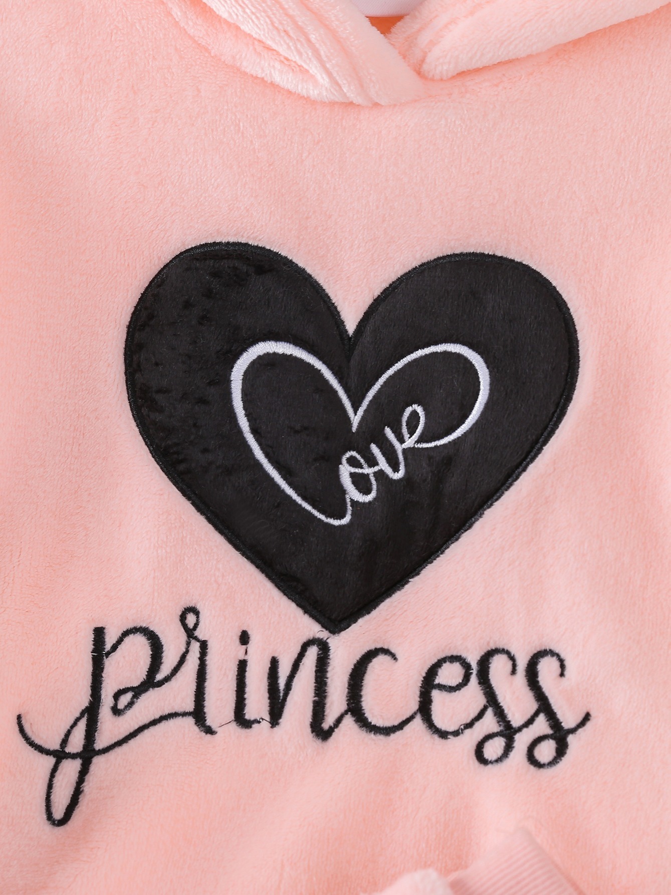 Girls Hoodie Pants Set princess Heart Design Fall Winter - Temu Canada