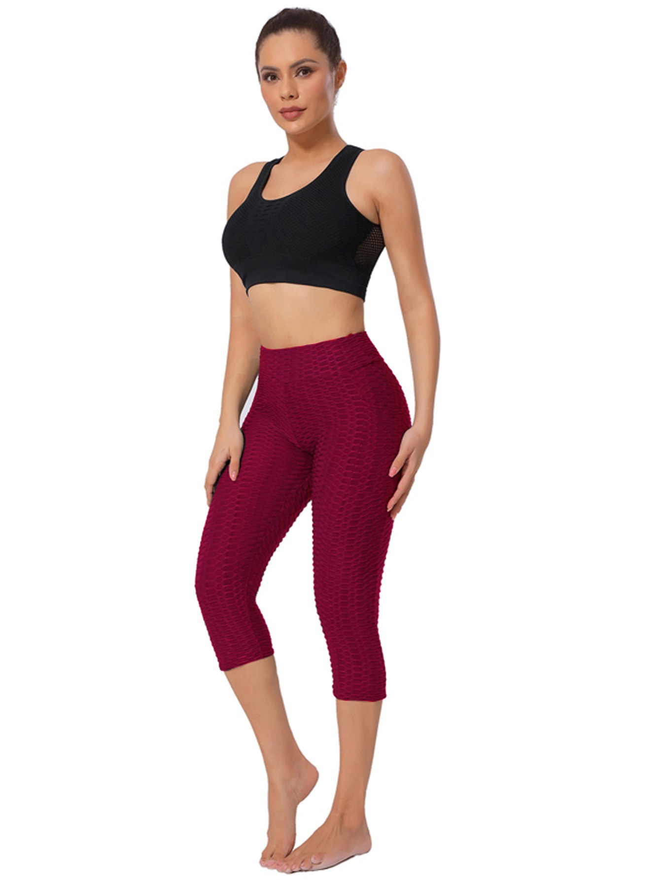 Sports Leggings Side Pocket Breathable Yoga Pants Fitness - Temu