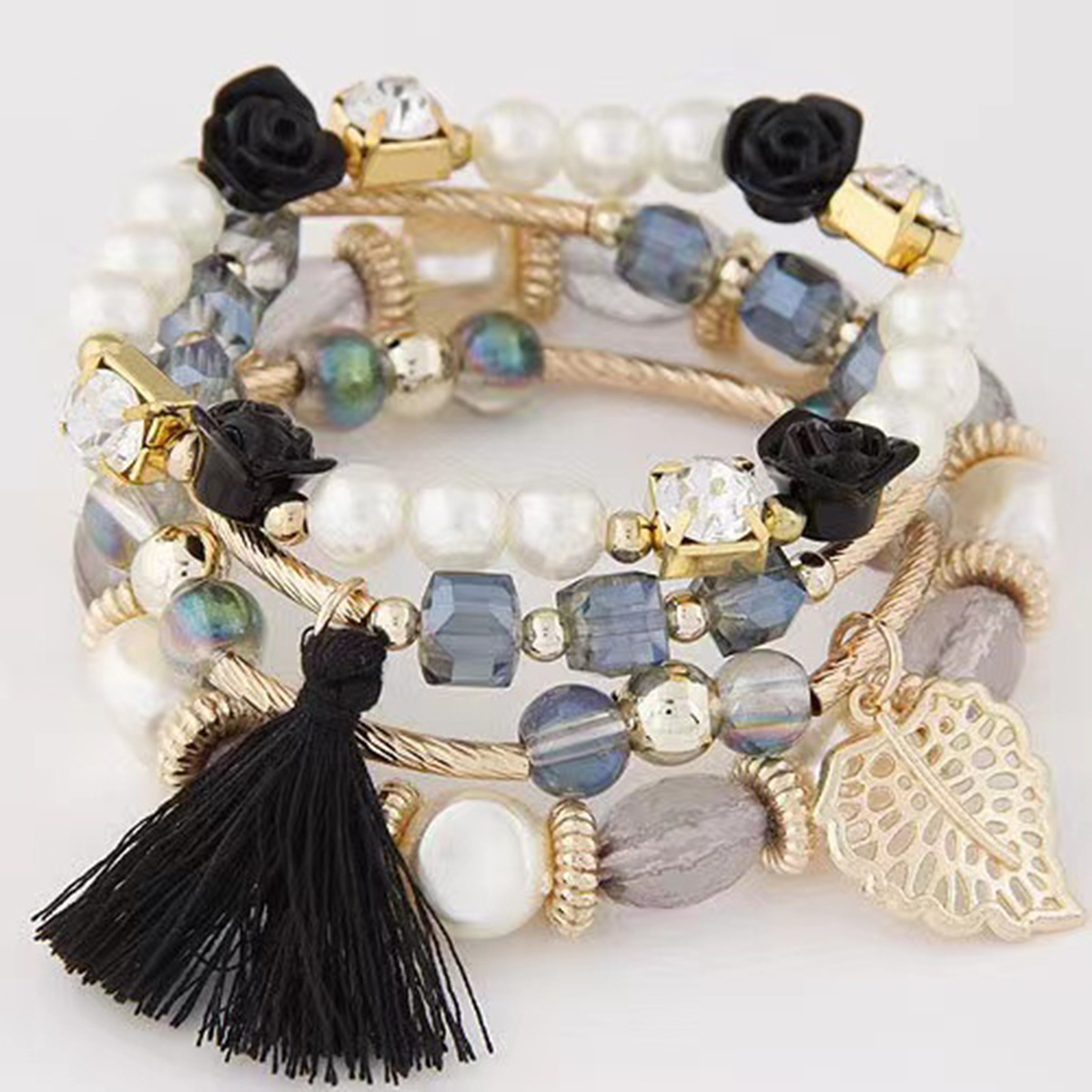 Fashionable Bohemian Beaded Bracelet Kit Multilayer - Temu