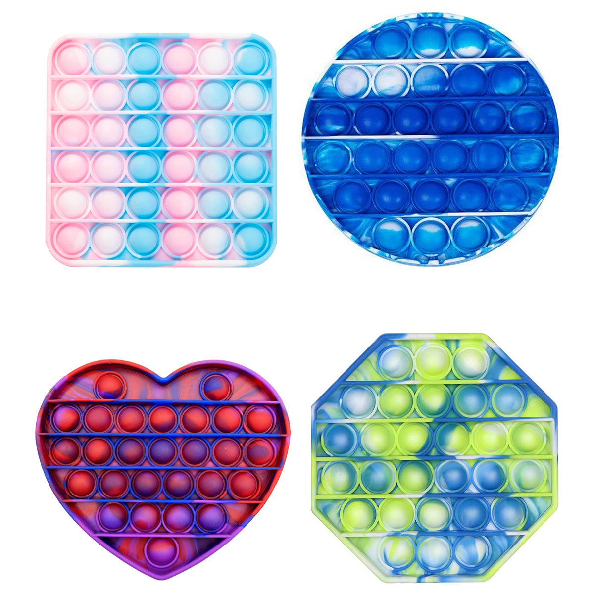 Push Pop Bubble Fidget Sensory Toy 4 Pack Push Pop Fidget Toy Shop On