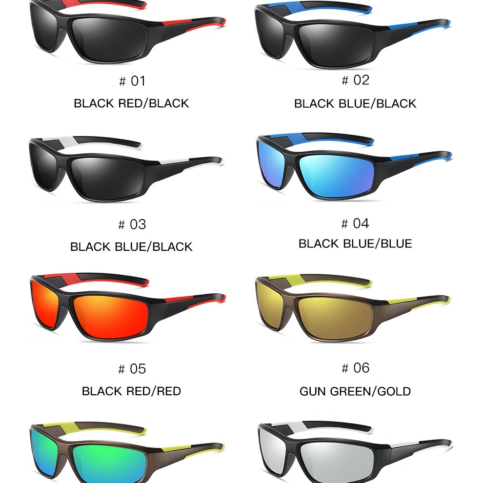 Trendy Cool Wrap Around Polarized Sunglasses For Men Women Outdoor