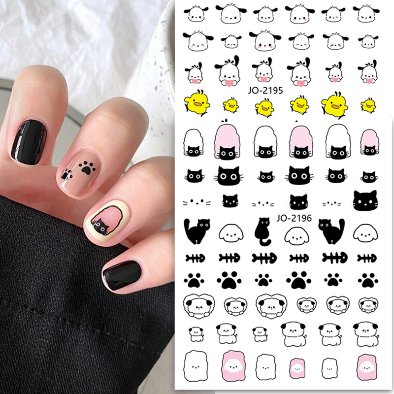  Cute Nail Stickers Cartoon Nail Art Decals 3D Self Adhesive  Cute Anime Nail Sticker Nail Decoration for Girls Kids Women Manicure Tips  Decoration Supplies (6 Sheets) : Beauty & Personal Care