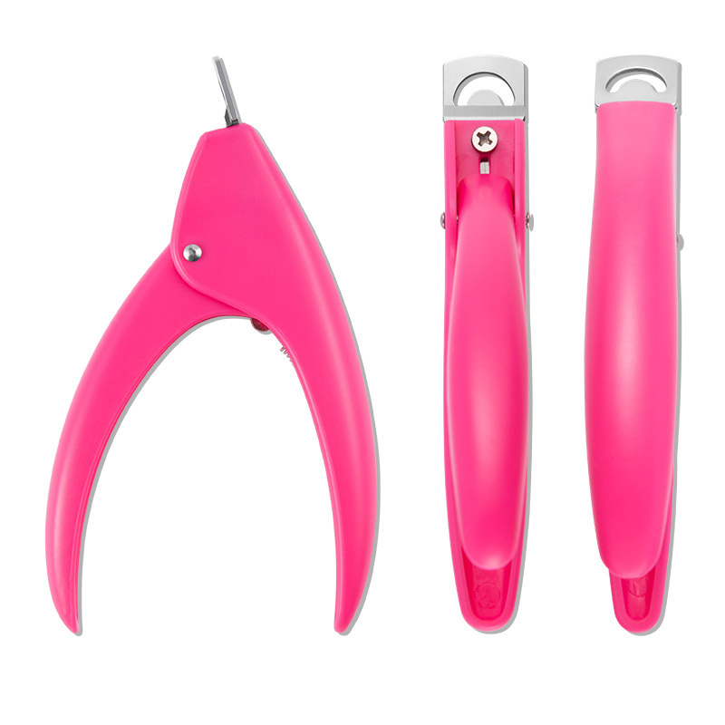Kiseki Pink Nail Clippers Acrylic UV False Nails Repair Scissors Tool Nail  Edge Cutter Clipper Manicure Tool for Fingernail Art Salon Manicure Tip