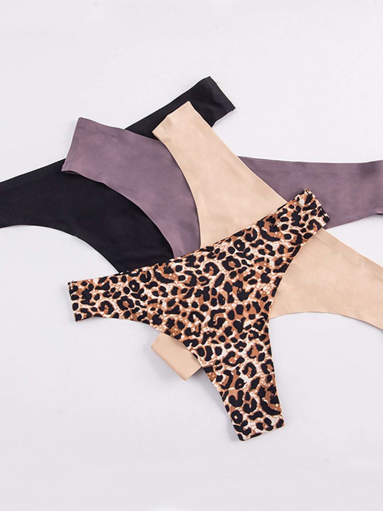 Women's Mixed Color Low Waist Tanga Panties Soft Breathable - Temu