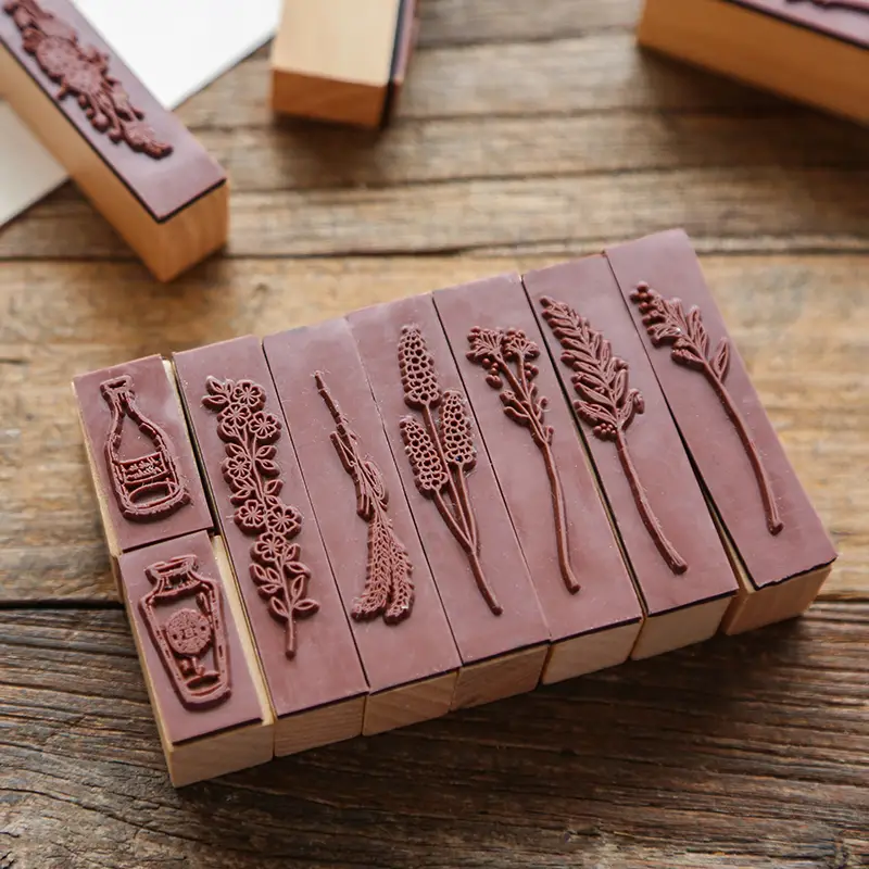 Vintage Wooden Rubber Stamps Perfect For Diy Crafts Card - Temu