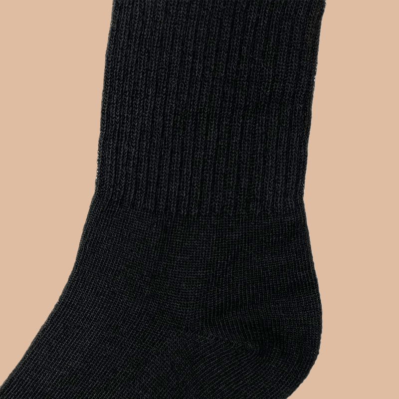1 par de calcetines de mujer blancos y negros, calcetines de tubo