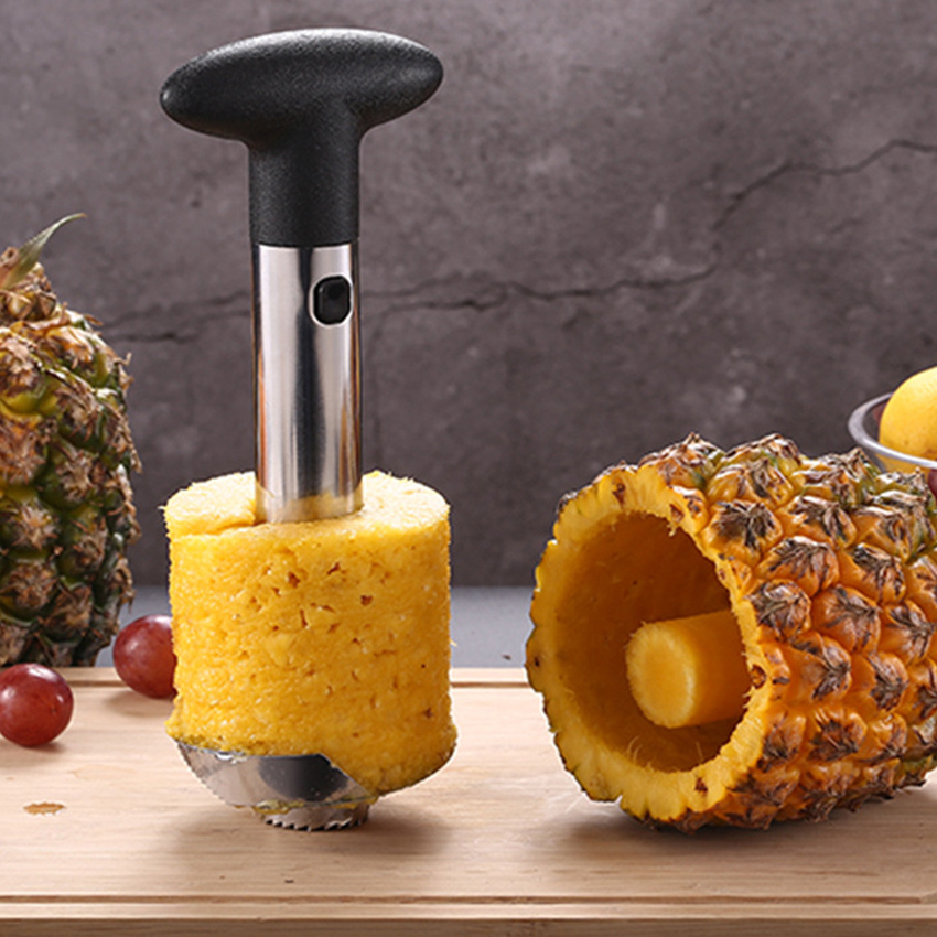 1pc Éplucheur d'ananas Couteau d'ananas Full Stainless Steel Pineapple Fork  Pelle d'ananas Fruit Knife