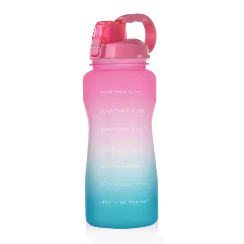 AQUAFIT - Water Bottle with Straw - Motivational Water Bottle, Big Water  Bottle with Time Marker - 1 Gallon, Pink