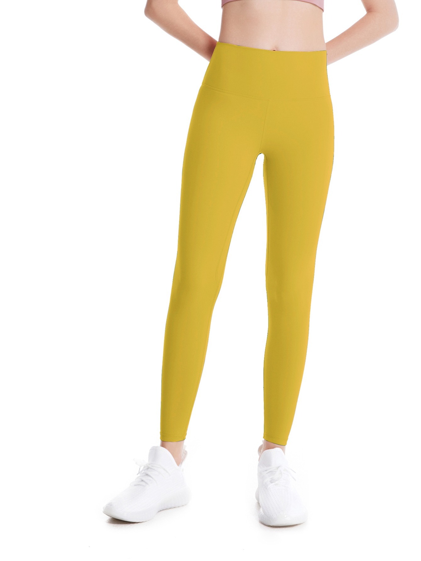 Mustard Yellow Solid Color Legging - Buy Mustard Yellow Solid