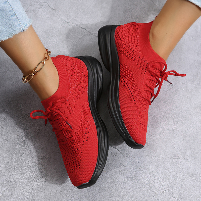 Flying Woven Sneakers, Running Shoes, Casual Women's Shoes