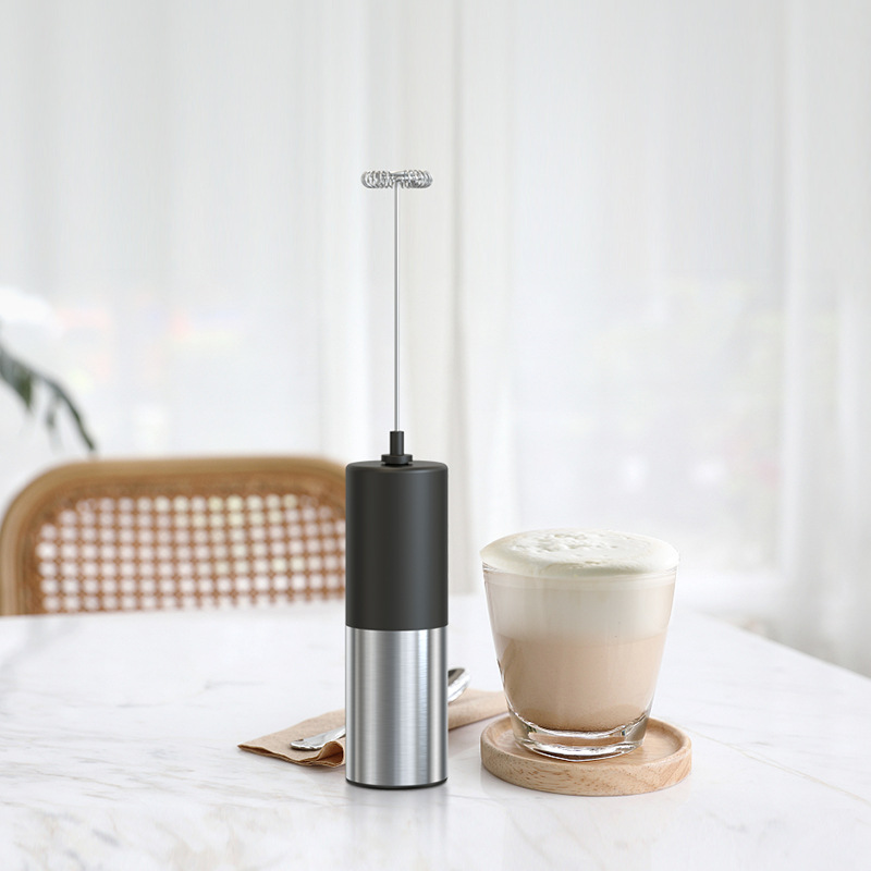 Coffee Milk Frother Wand Handheld Electric Foam Maker for Coffee Milk  Durable Drink Mixer With Stainless Steel Whisk
