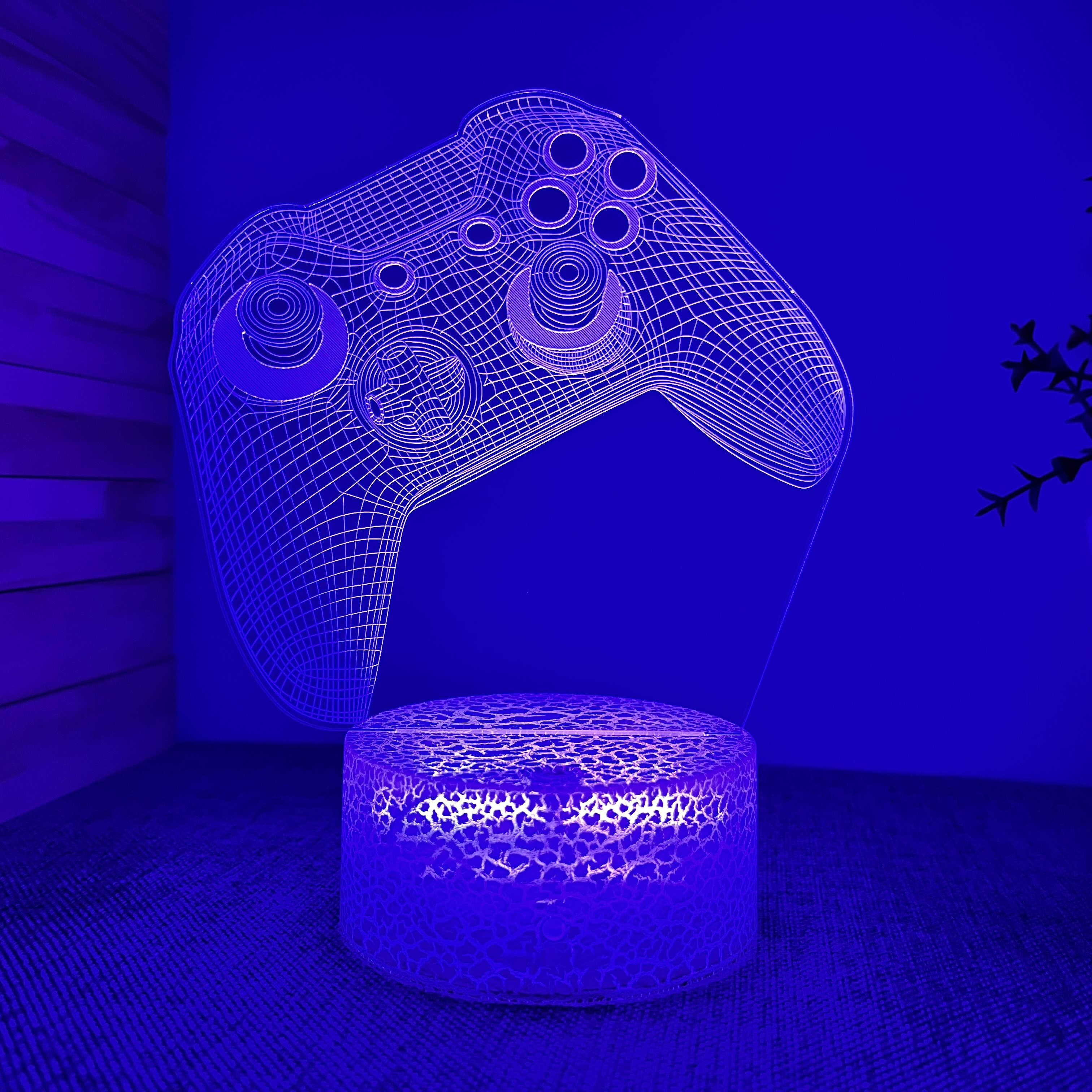 1pc Gaming Night Light, Décoration De Chambre De Joueur Pour Garçons, Lampe  D'illusion 3D Avec