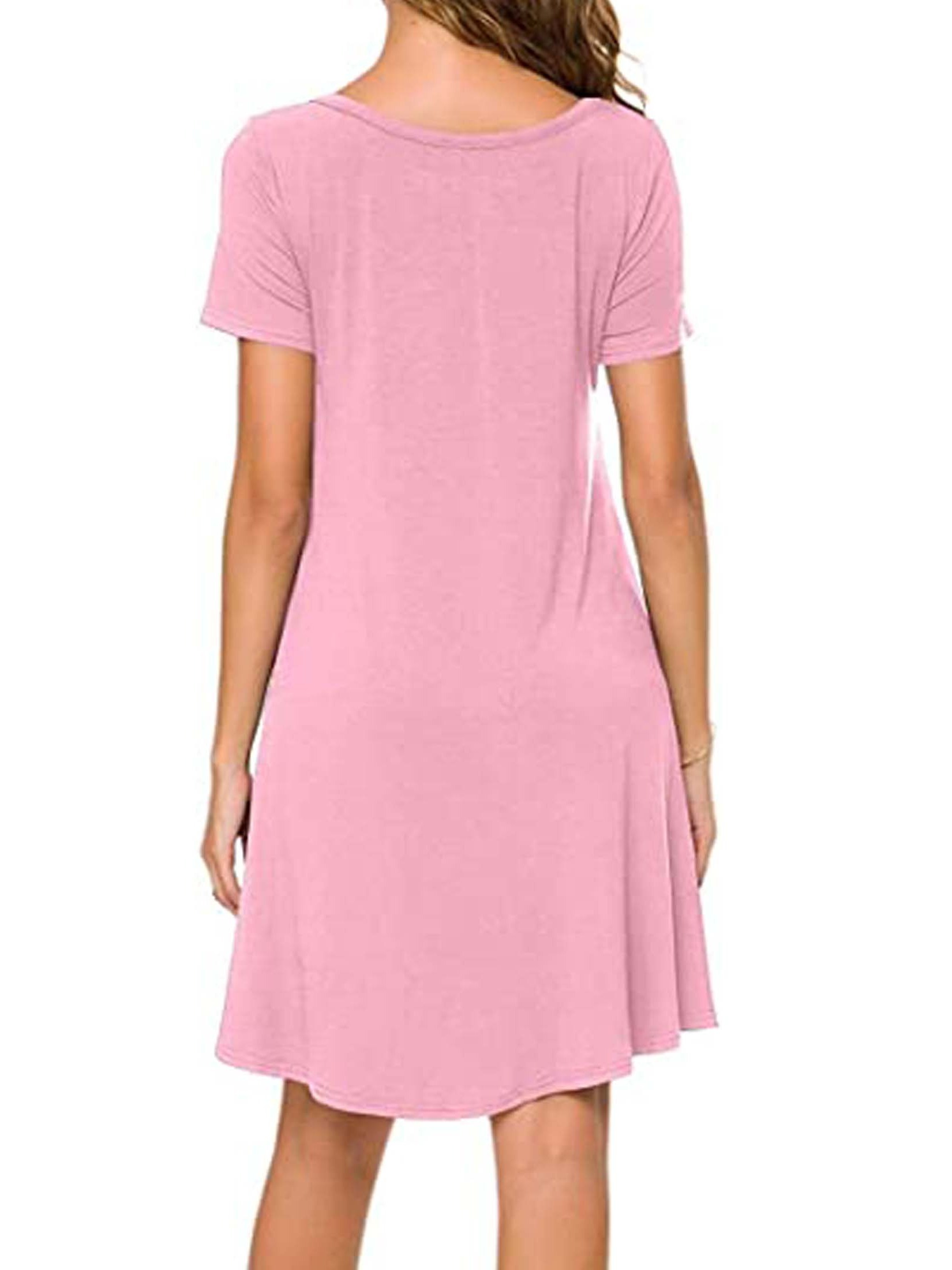 Bright pink on sale t shirt dress