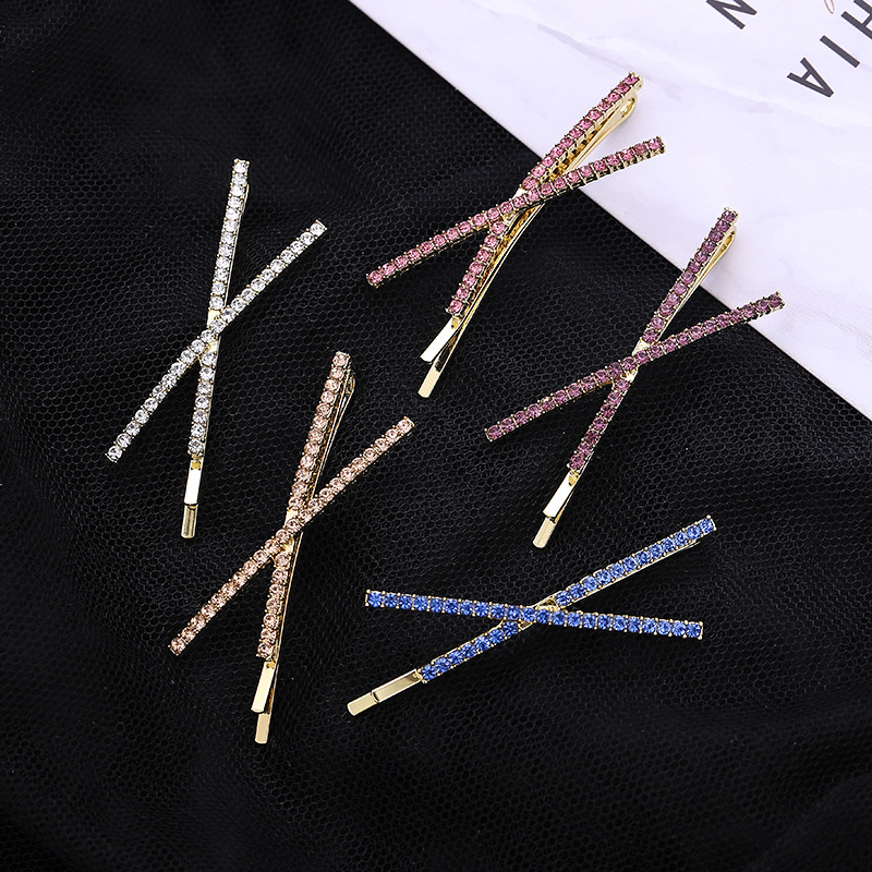Crystal Rhinestone Bobby Pins Fancy Hair Clips Bling Barrettes