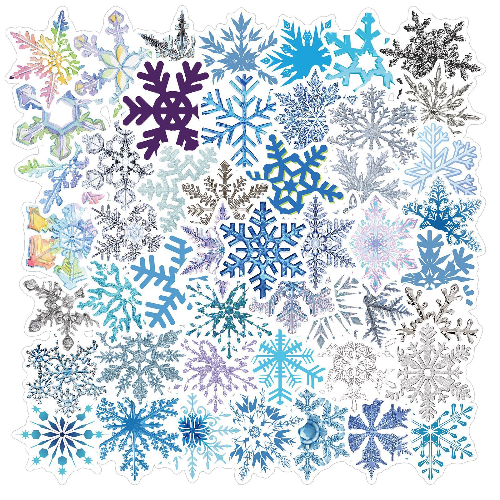 Cartoon Personality Decorative Snowflake Stickers Diy Laptop - Temu