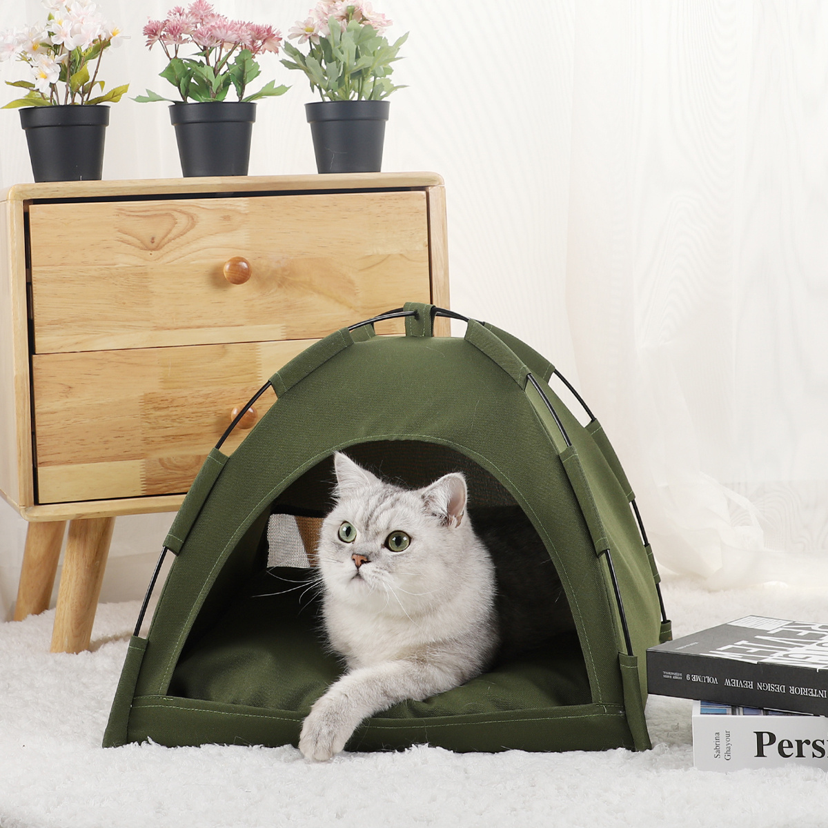 Pet Cat Tent Bed Cave For Cat Small Dog Portable Kitten Nest Sleeping