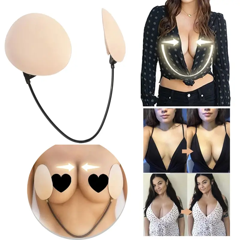Women's Frontless Bra Shaping Bras Ladies Gather Anti-Bumping Strapless  Invisible Bra, Lingerie Accessories