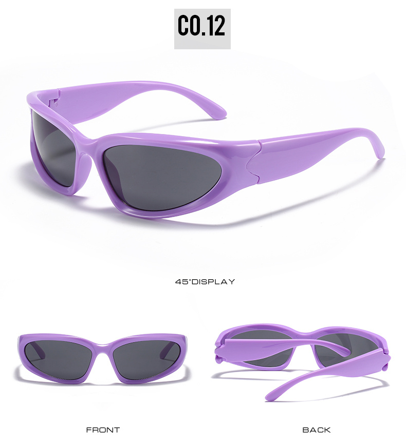 Trendy Steampunk Sunglasses Candy Color Polarized Y2k Temu 0527