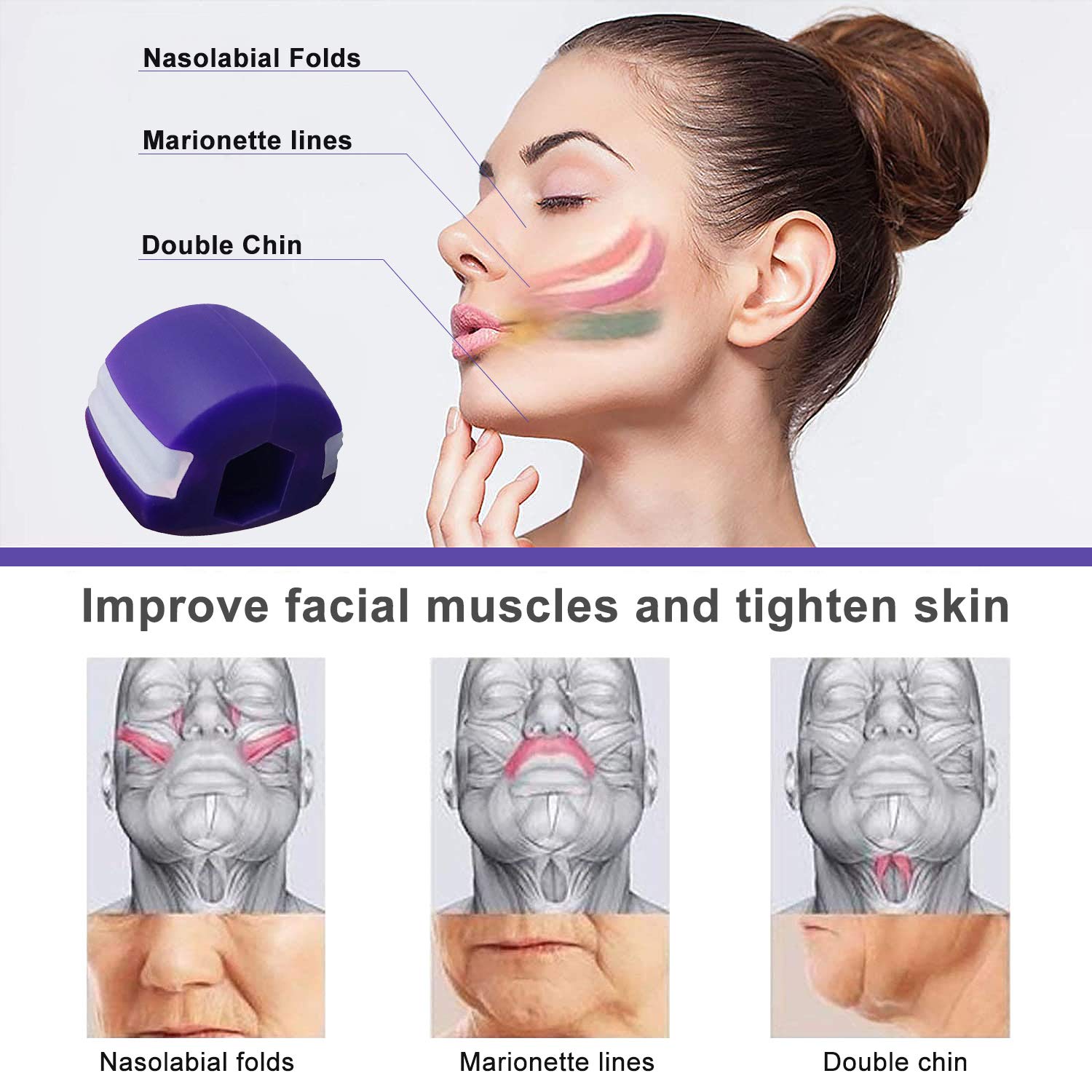 Jawline Exerciser Slim And Tone Your Face With This Jawline - Temu