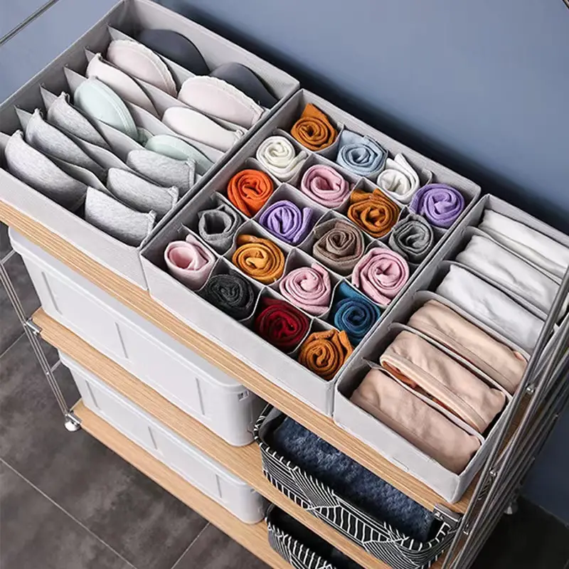 Underwear Storage Box Fabric Home Drawer Type Underwear - Temu