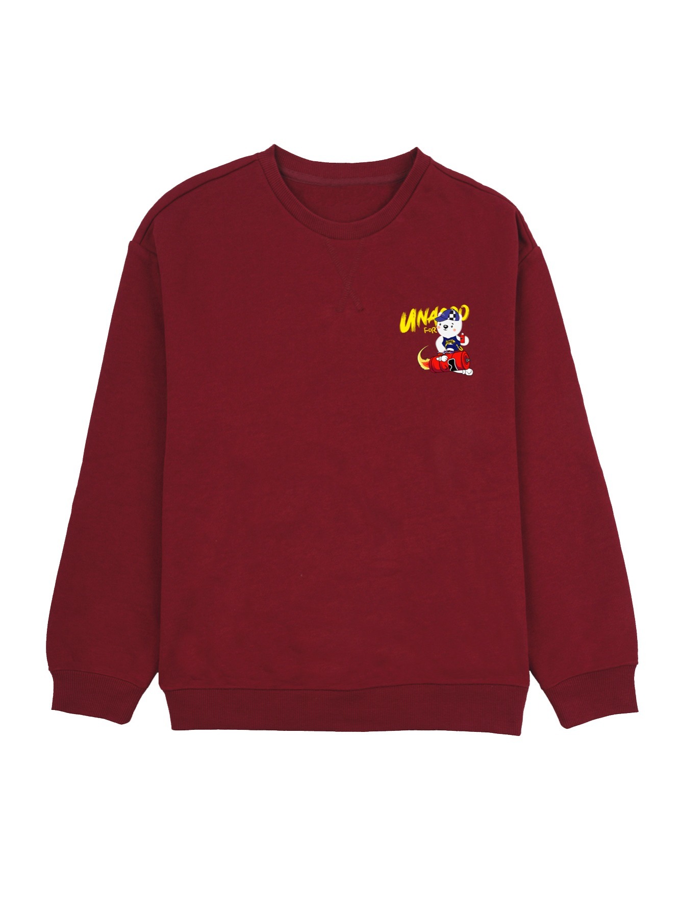 Sudadera deportiva básica roja niño