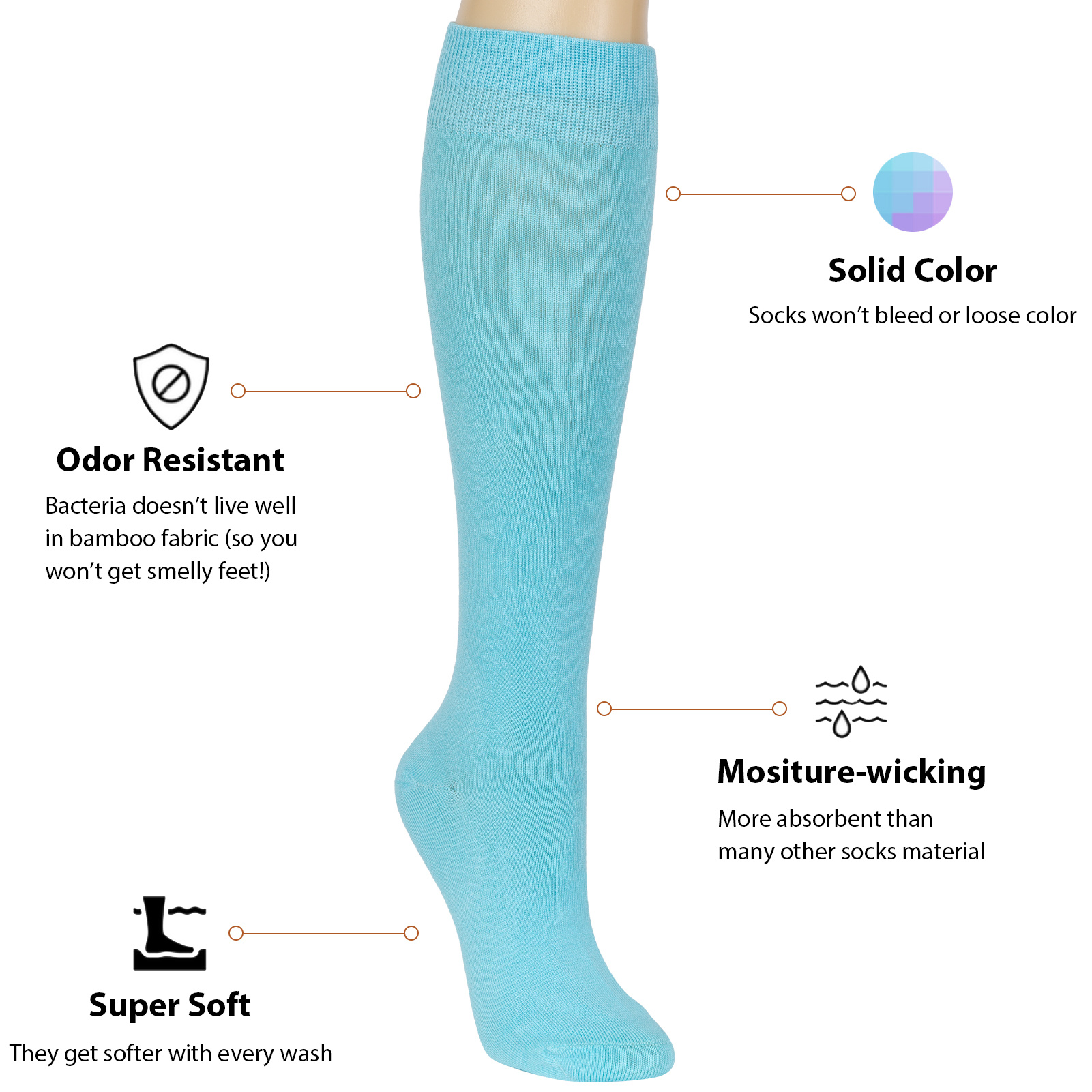 Therapeutic Compression Knee High Socks