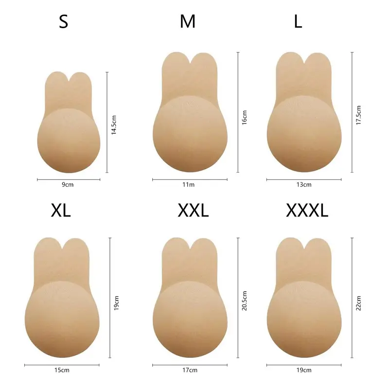 Women's Rabbit Ear Lift Silicone Breast Sticker Female - Temu