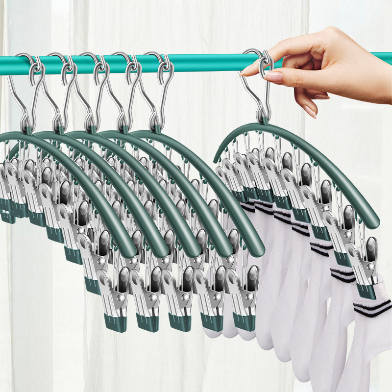 10pcs Anti-slip Clothes Hangers 38cm Plastic Coated Wire Clothes Drying  Rack, Clothes Support, Clothes Hanging, Without Trace, Suitable For Clothes  Shop, Household