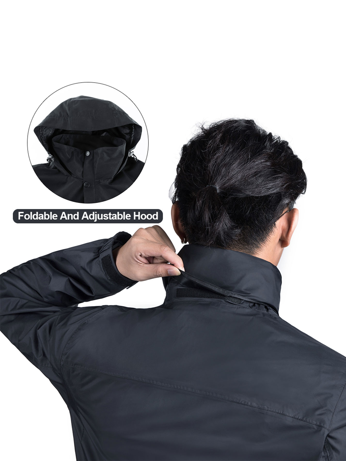 Camel Crown Men's Waterproof Hooded Rain Jacket Chic Outdoor Temu