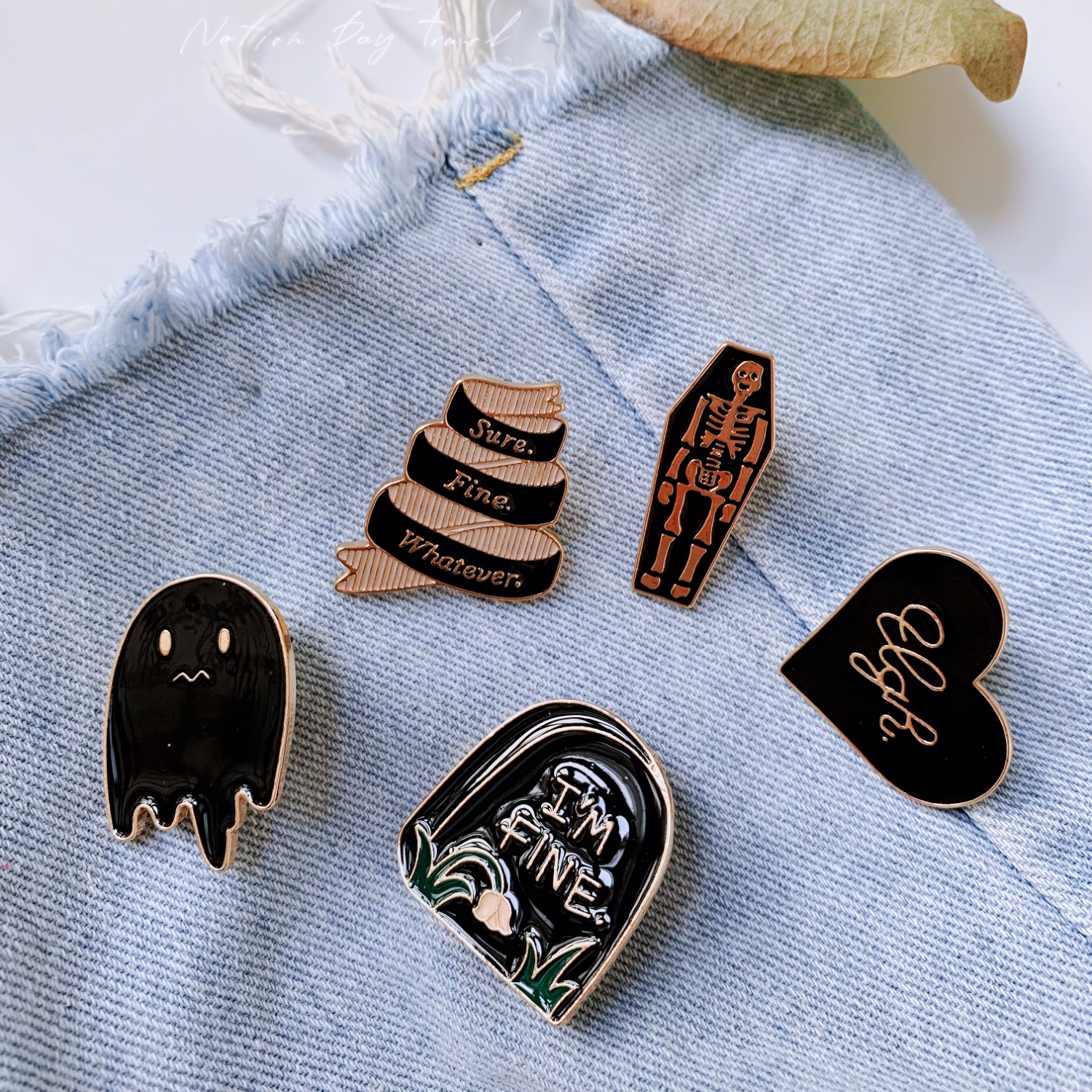 Metal Badge Pins Accessories, Metal Pin Clothes, Metal Clothes Bag