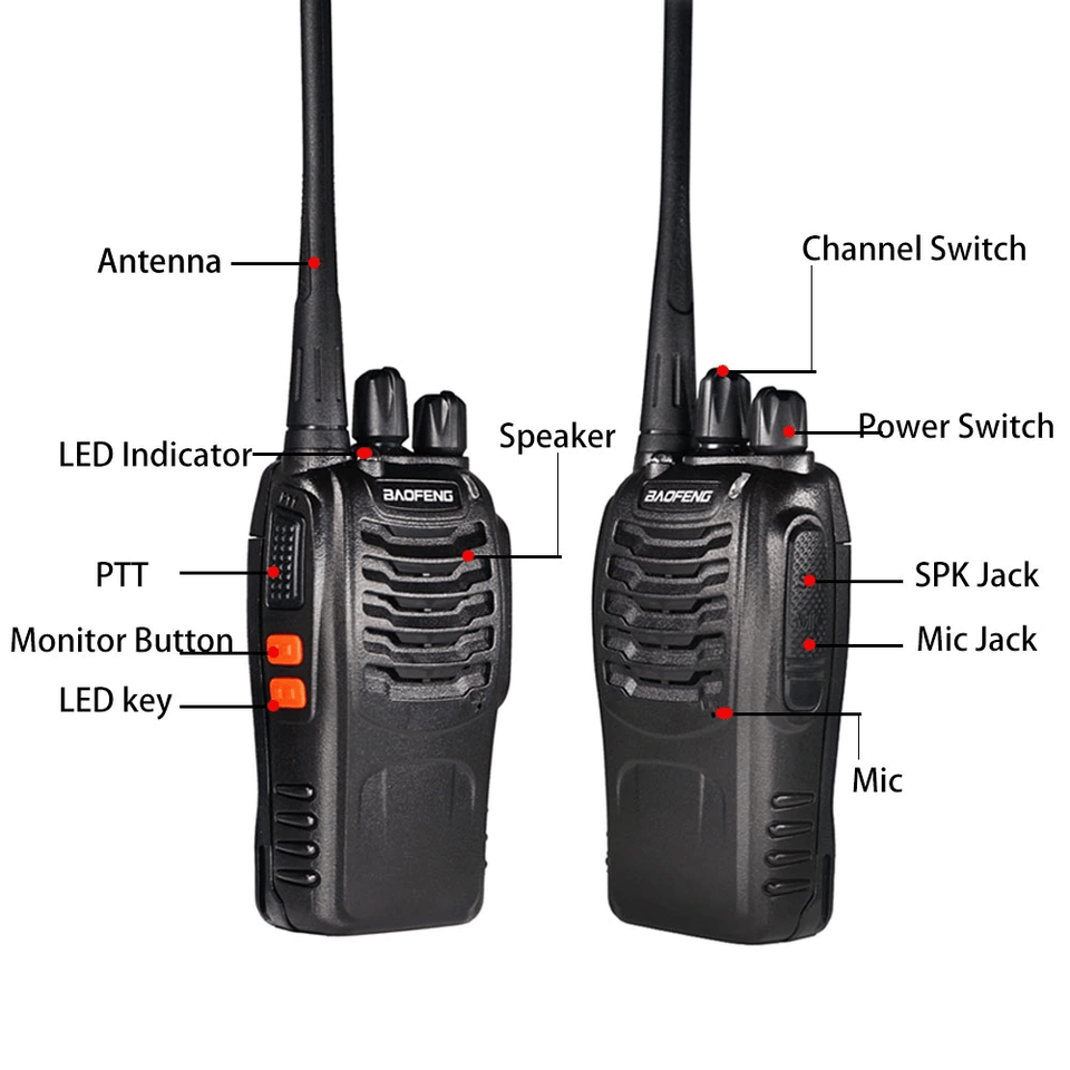 Baofeng Bf-888s Two Way Radio 400-470mhz Uhf Walkie Talkie With Anti-skid  Design For Clear Communication And Easy Handling Temu Philippines
