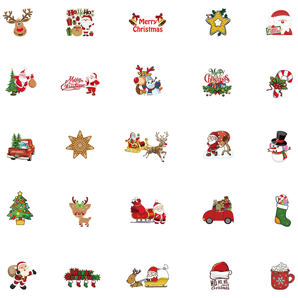 100pcs Christmas Stickers - Perfect For Decorating Water Bottles, Laptops,  Diy Projects, Etc.