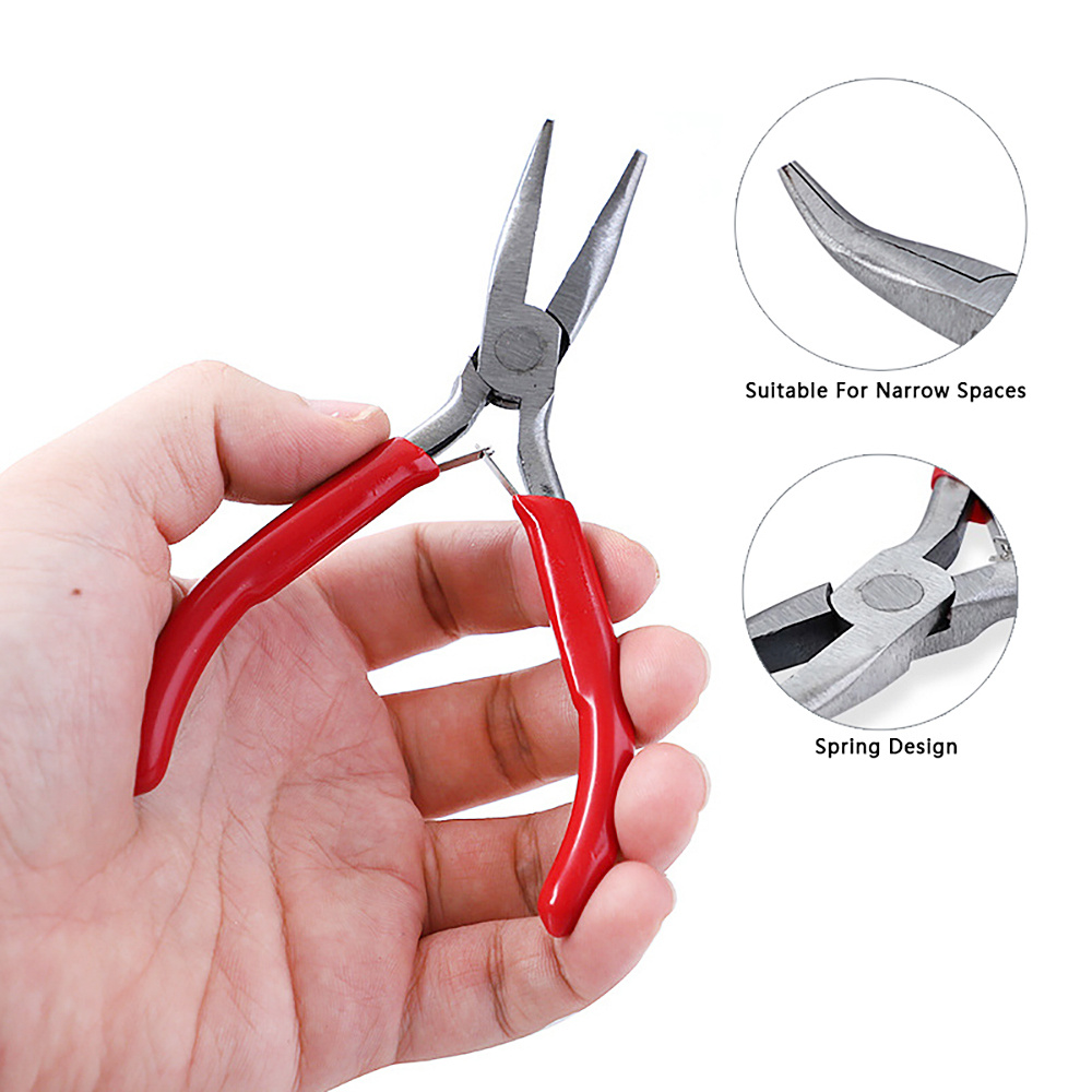 5 Pieces Jewelry Pliers Including 6 in 1 Bail Making Pliers Jewelry Bail  Pliers Nylon Nose Pliers Needle Nose Pliers Round Nose Pliers Wire Cutter  for