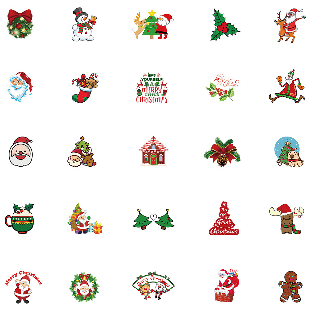 100pcs Christmas Stickers - Perfect For Decorating Water Bottles, Laptops,  Diy Projects, Etc.