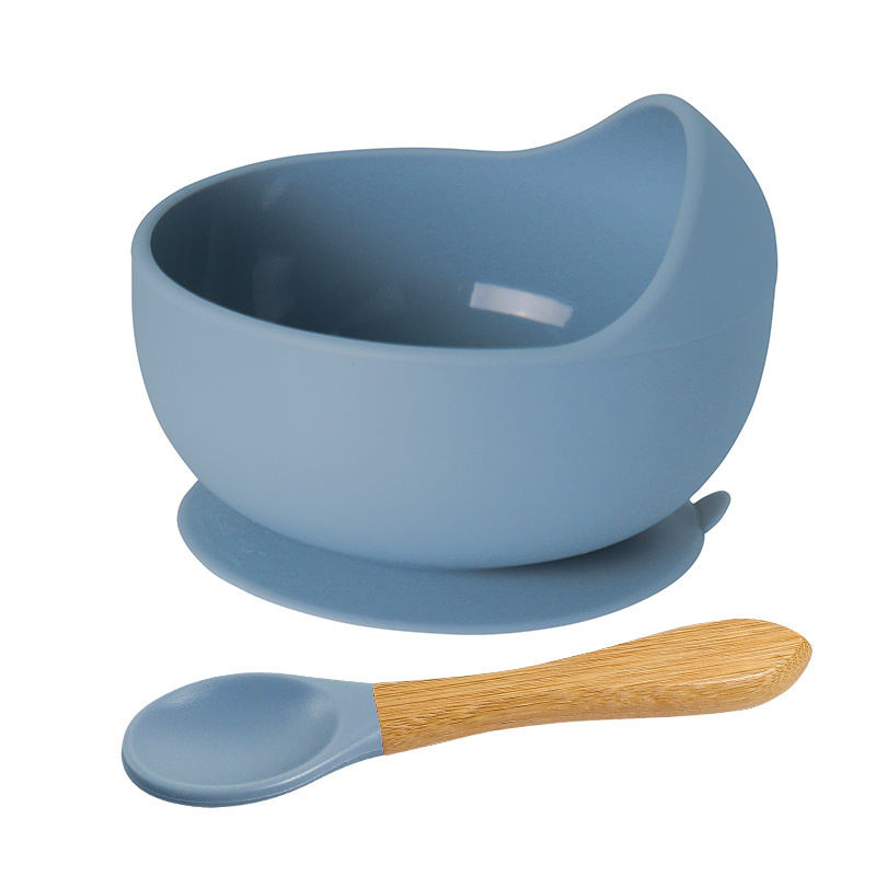 Baby Bowls With Suction Silicone Set With Spoon For Babies - Temu