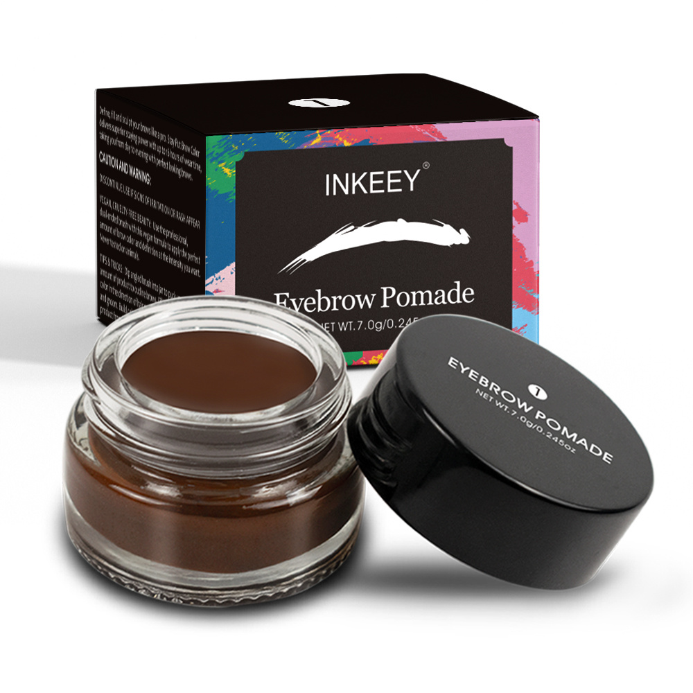 

Long-lasting Waterproof Eyebrow Pomade Cream - Natural Brow Gel For Flawless Arches And Shapes