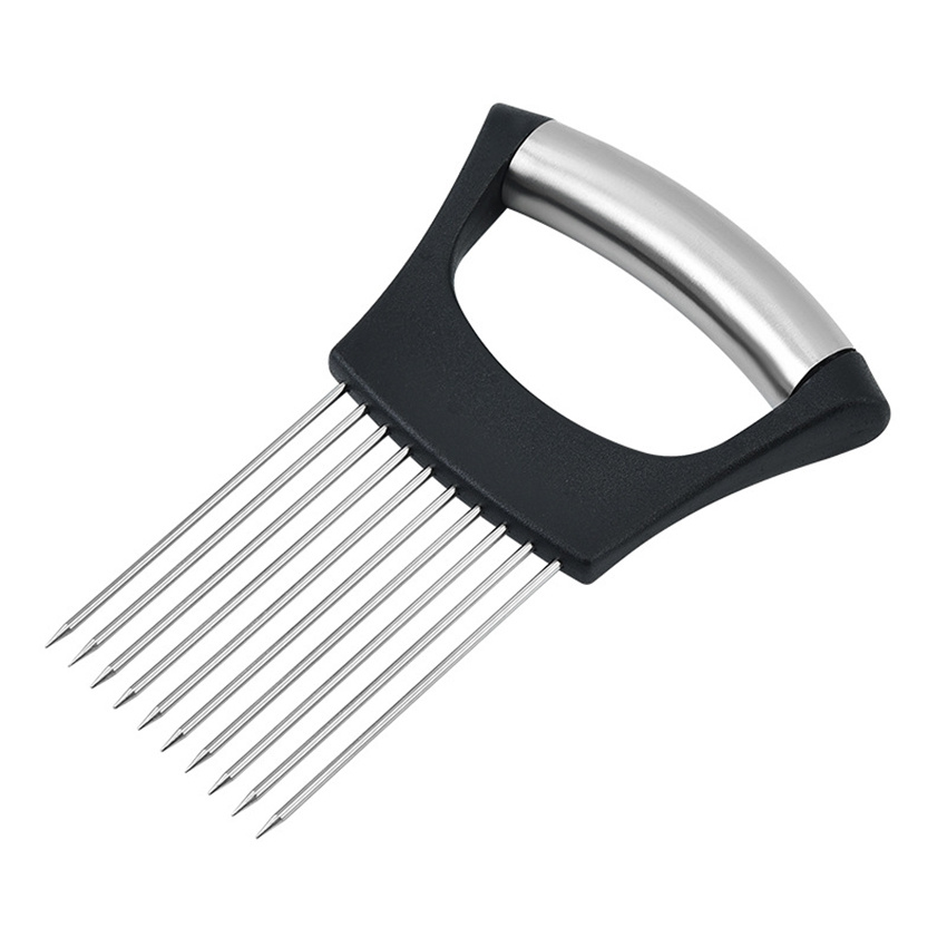 Multifunction Onion Vegetables Slicer Stainless Holder Fork