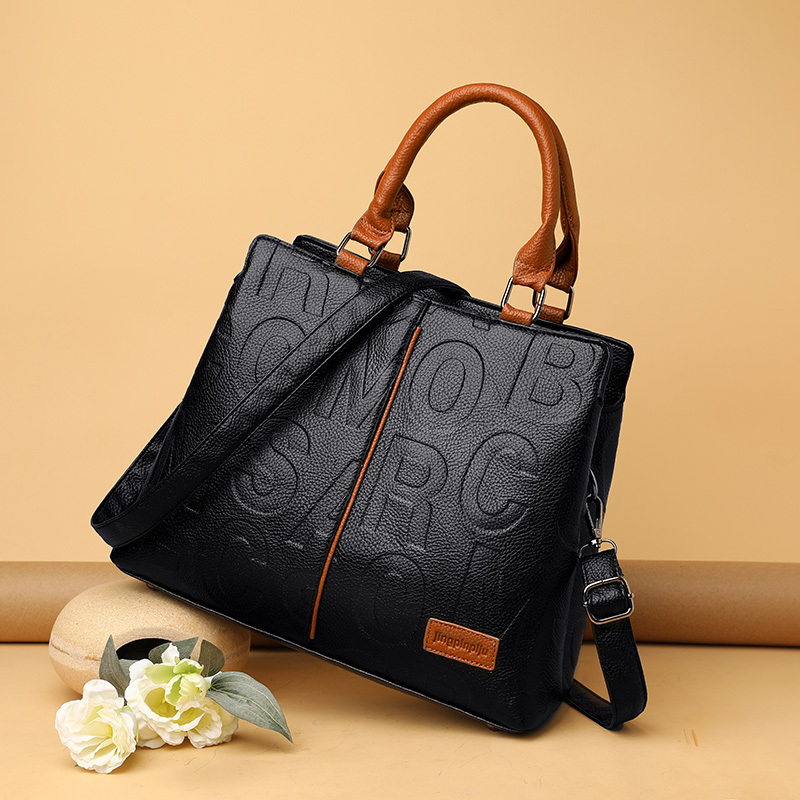 Elegant Flower Embossed Handbag, Fashionable Satchel Bag For Work, Classic  All-match Bag - Temu